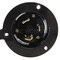 Ac Works Flanged Locking Inlet, 30 A, 125V AC, Screw Terminals, Black ASINL530P-FC - alternate 4